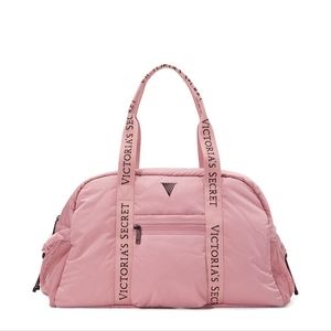 Victoria's Secret Pink Duffel Bag Gym Duffle Travel Tote Weekender Purse